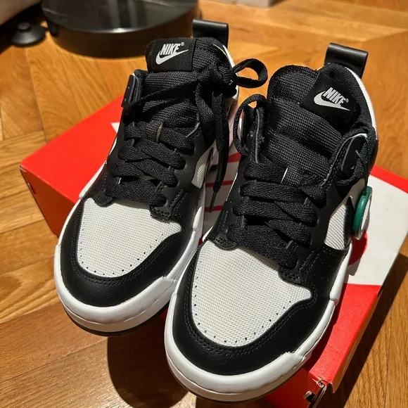 Nike Dunk Low Disrupt Black White - Women’s Size 8W, Brand New - Picture 2 of 6